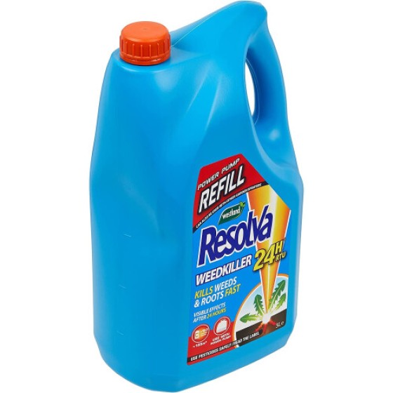 Isi Ulang Pembasmi Gulma Resolva 24H Siap Pakai Power Pump, 5 Liter